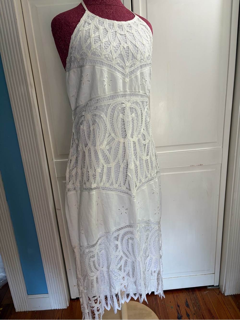 Vintage Battenberg lace dress